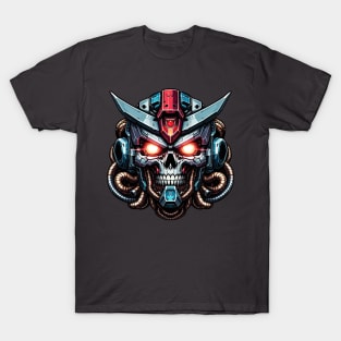 Biomech Skull S01 D92 T-Shirt